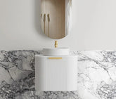 Bondi White Fluted Single Basin Vanity